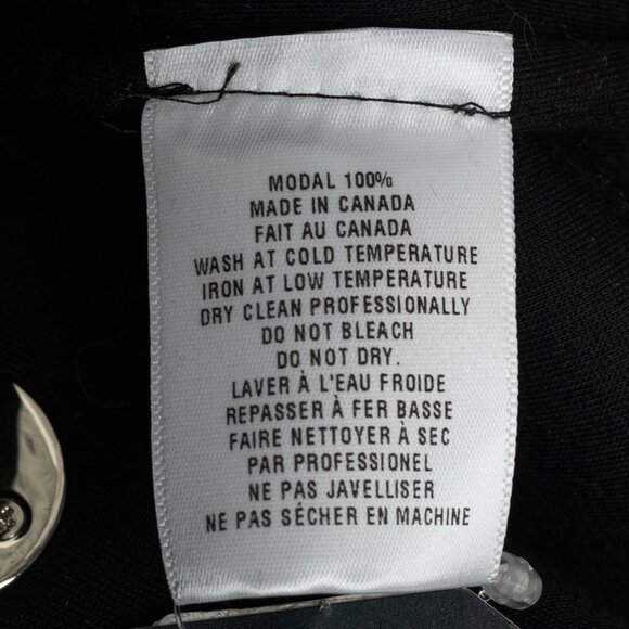 Beaufille Phoenix Black Modal-Neoprene Oversized Wrap Jacket - Picture 10 of 11